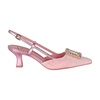Tweed Slingback with Rhinestones