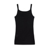 Black Silk Blend Rhinestone Top