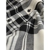 White Classic Checkered Flannel Shirt