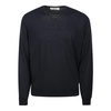 Blue Cotton Roundneck Sweater
