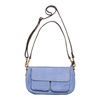 Suede Clutch Skind 100174 Sky Blue