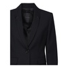 Black Double-Breasted Jacket with Lapels
