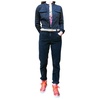 Bi-material jumpsuit