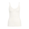 White Scoop Neck Tank Top