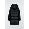 Glossy Nylon Horizontal Quilted Jacket