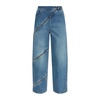 Jeans with decorative zipper