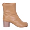 Beige Split Toe Ankle Boots