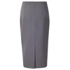 High-Waisted Back Slit Midi Skirt