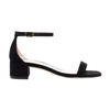 Black Suede High Heel Sandals