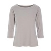 Opal Grey Rib Blouse Naibu Style
