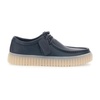 Blue Leather Lace-Up Shoe