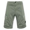 Green Cargo Shorts with Lens Detail