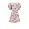 3D Jacquard Button Down Mini Dress