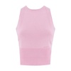 Fitted Crew Neck Top with Ribbed Motif