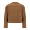 Brown Biker Jacket Camel Stretch Jersey