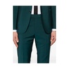 Teal Green Buttoned Cuffs Rear Vents