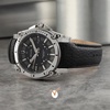 Precisionist Black Leather Strap Watch