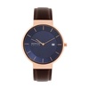 Men's Solar Watch 39 mm Calf Leather Bracelet