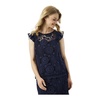 Embroidered Navy Blouse