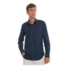 Slim Fit Dress Shirt with Tile Micro Print