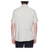 Beige Short Sleeve Shirt Button Fastening