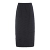 Black Poplin Skirt with Unique Design