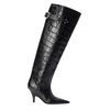 Black Open Back Tall Boot