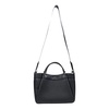 Black Shoulder Strap Handbag with Zip