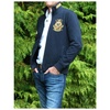 Zippered Cotton Jacket with Embroidered Patch