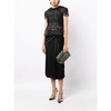 Silk Black Shirt with Roundeck