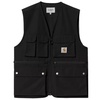 Outdoor-Inspired Black Vest with Multiple Pockets