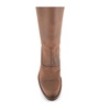 Brown Leather Boots with Zipper Closure
