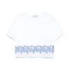 Sheer Panel Crew Neck T-shirt