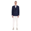Blue Double-Breasted Tailored Jacket