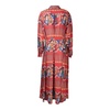 Carmen Print Dress with Classic Collar