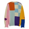 Multicolor Knit Cardigan Sweater