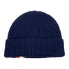 Ribbed Winter Beanie with Italian Flag