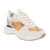 High-Quality Women's Sneakers in Faux Leather and Fabric