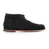 Black Suede Fringe Boots
