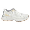 White leather and mesh sneakers