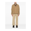 Beige Tracker Jacket with Ribbed Collar