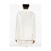 Beige Button-Up Shirt Long Sleeves