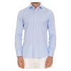 Clear Blue Striped Tailored Cotton Shirt