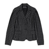 Black Wool Logo Jacket