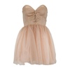 Short Sleeve Flared Dress with Zipper