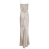 Elegant White Dress Scoop Neckline