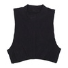 Ribbed Sleeveless High Neck Top