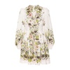Floral Print White Dress