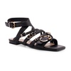 Leather Sandals with Adjustable Straps