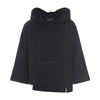Black Izumi Sweat Blouse with Hood